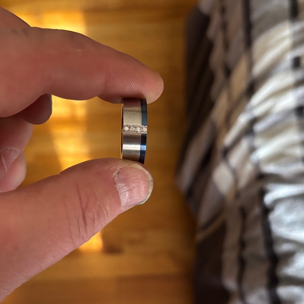 Silver and Blue Ring